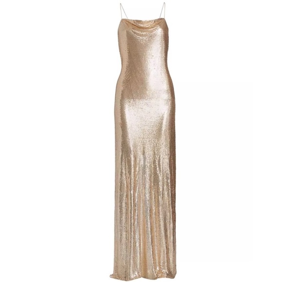 Alice + Olivia Harmony chainmail maxi slip dress NEW - Picture 2 of 13